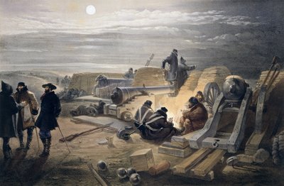 Una notte tranquilla nelle batterie, tavola da 